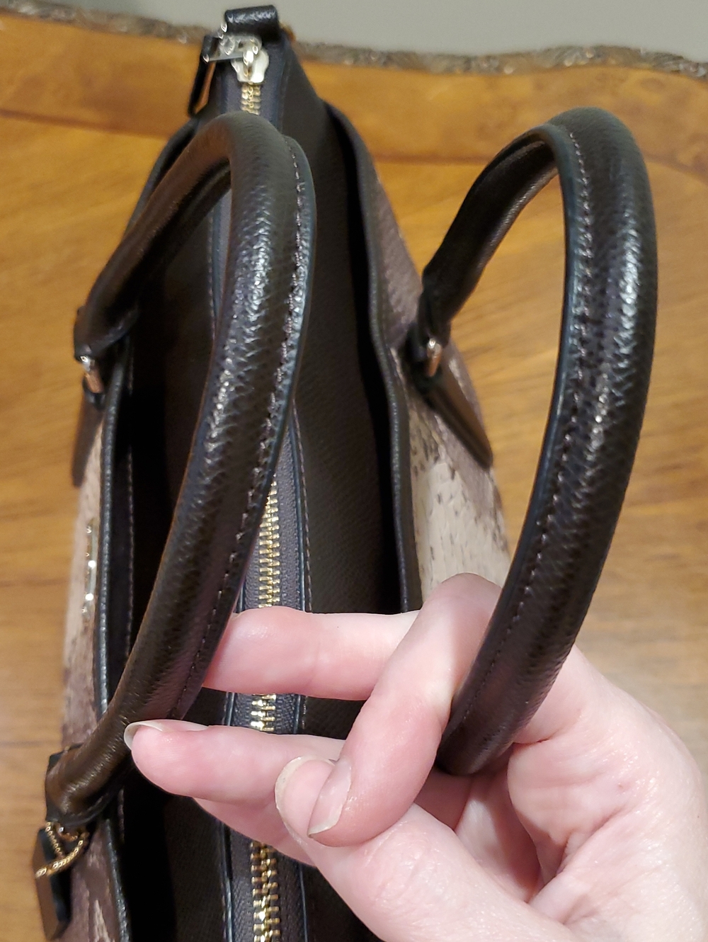 Coach Python Embossed Morgan Satchel - Picture 15 of 16